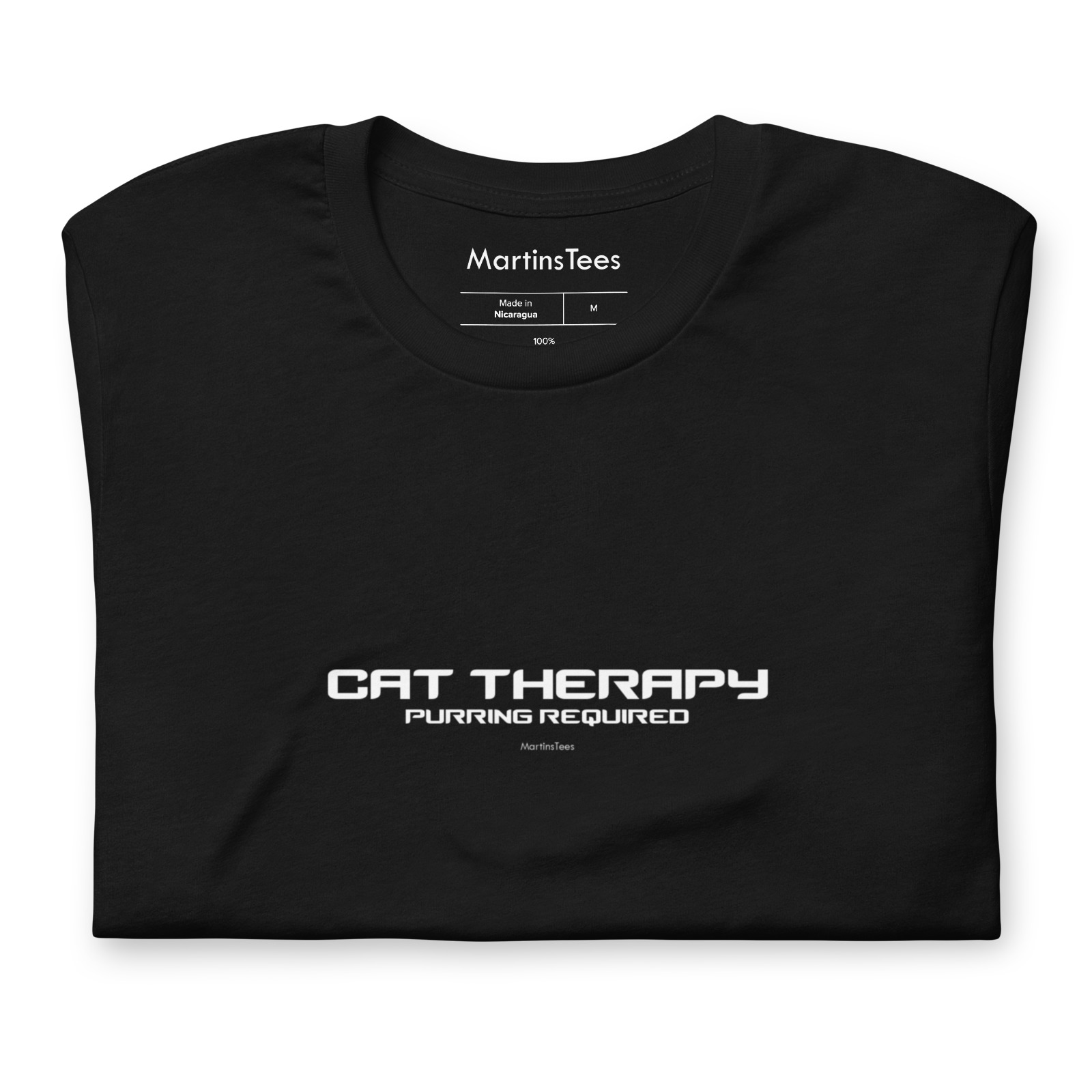 T-shirt: CAT THERAPY - PURRING REQUIRED