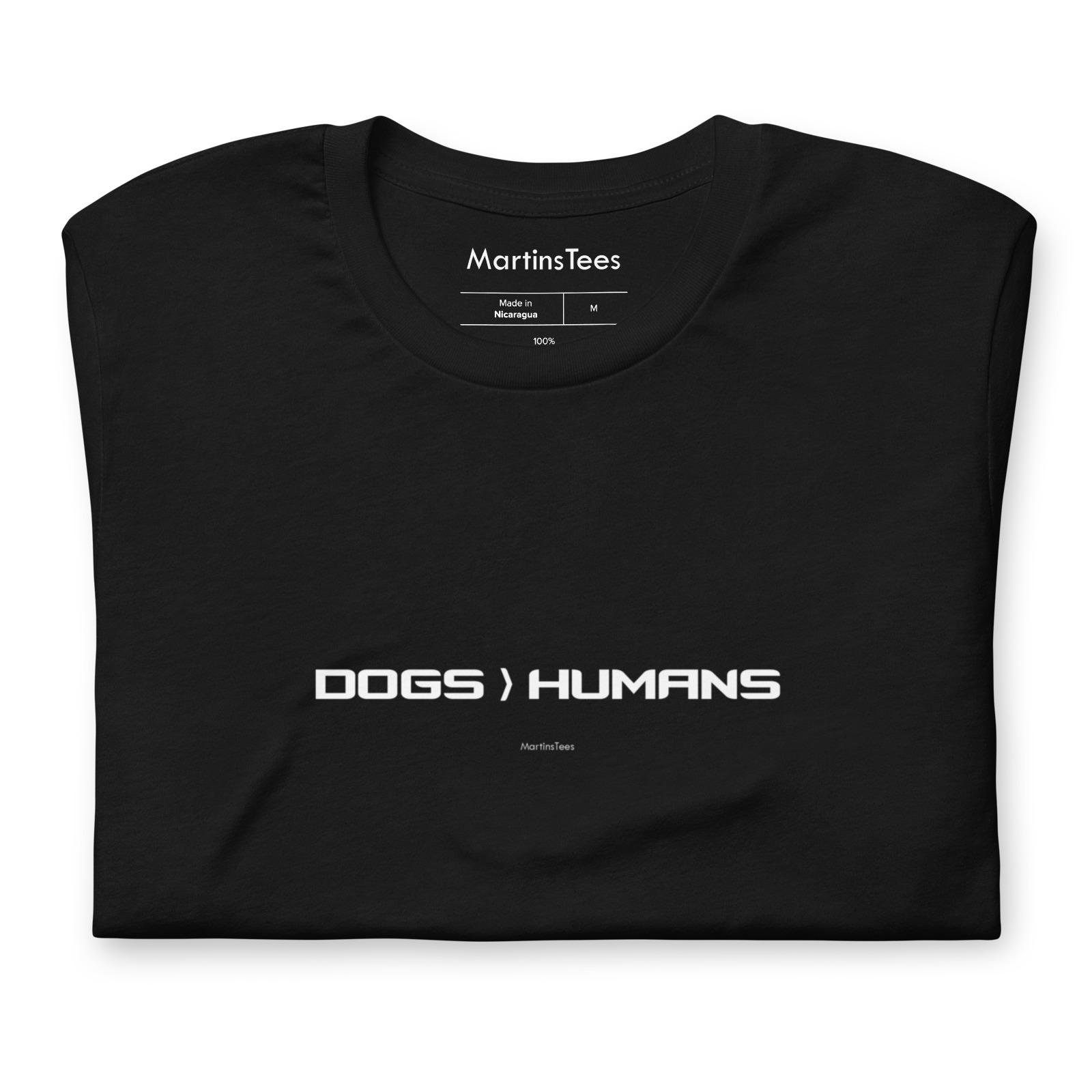 T-shirt: DOGS > HUMANS