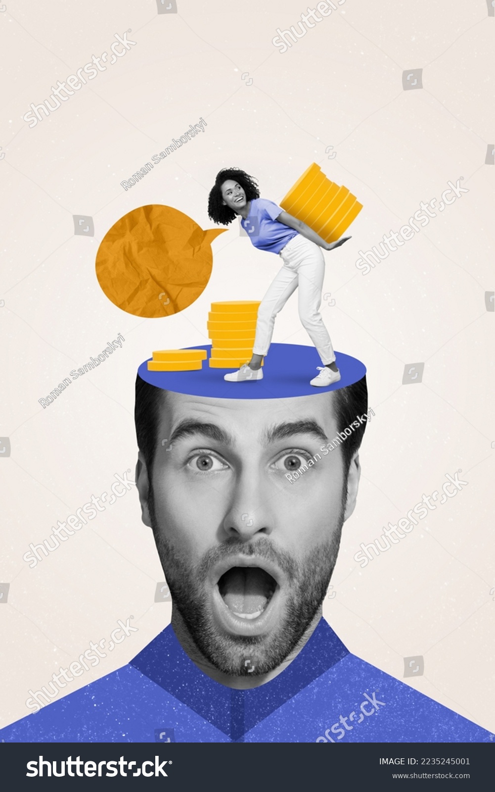 B